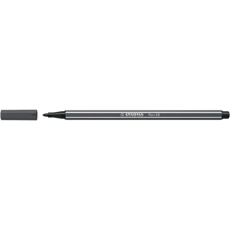Viltstift stabilo pen 68/97 m diepkoud grijs | 10 stuks van Stabilo – productfoto