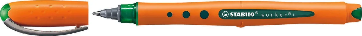 worker®+ Tintenroller 0.3 mm Grün von Stabilo – Produktfoto
