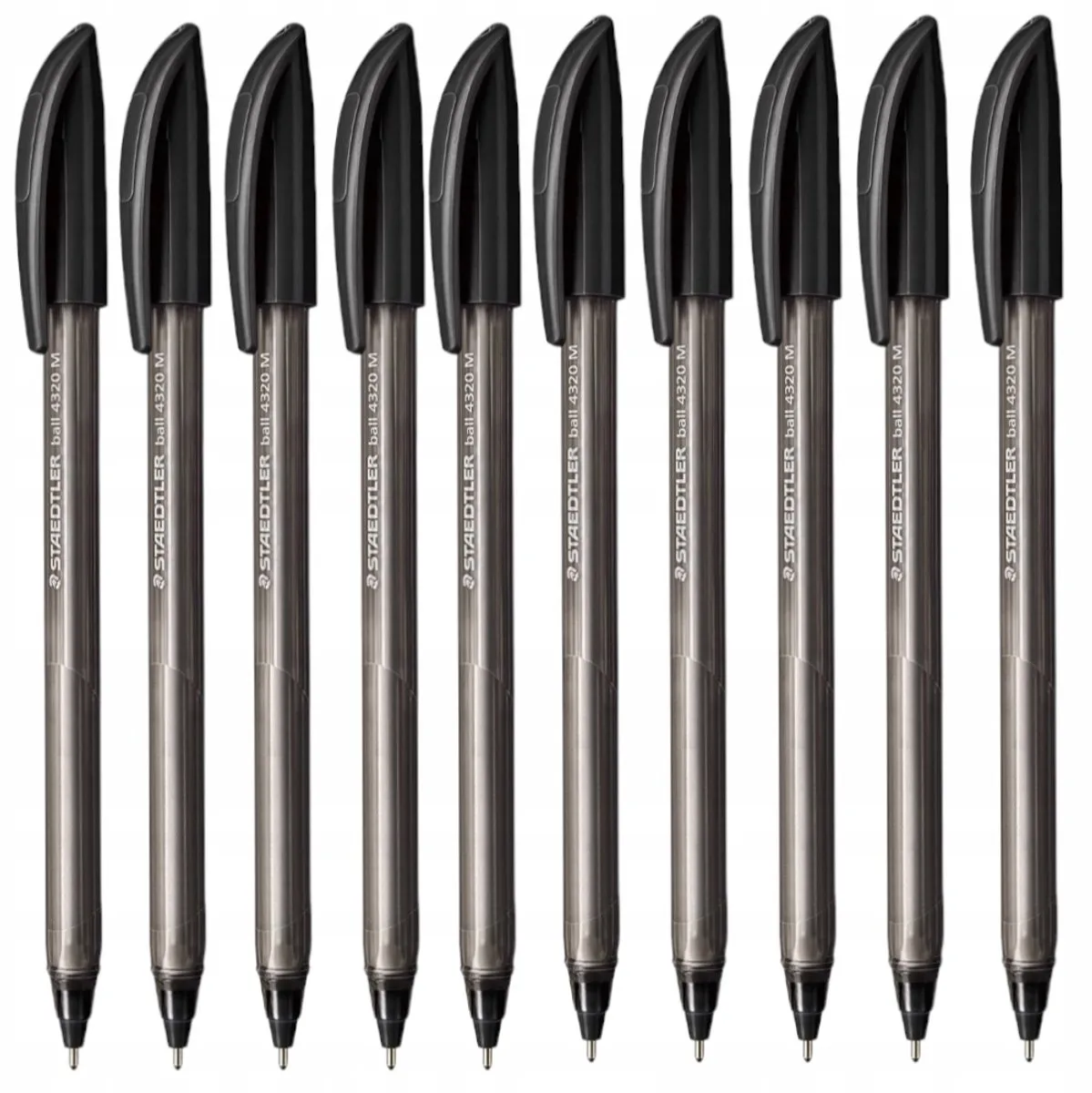 Balpen Set 10 Stuks Triangel Ergonomisch M van Staedtler in Zwart – productfoto