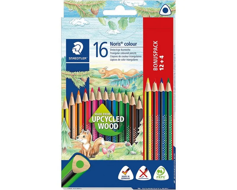 Buntstift Noris® Colour, (16-tlg), mit ergonomischer Softoberfläche by Staedtler in Multicolour – product photo