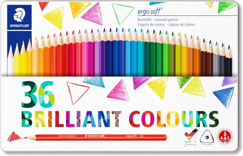 ergosoft kleurpotlood - met. etui 36 st by Staedtler in Multi: 36 kleuren – product photo