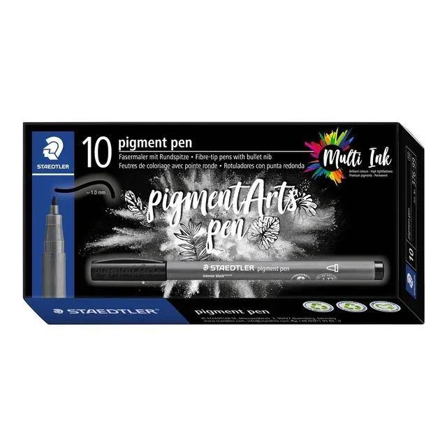 Fijnschrijver pigment pen intens zwart van Staedtler – productfoto