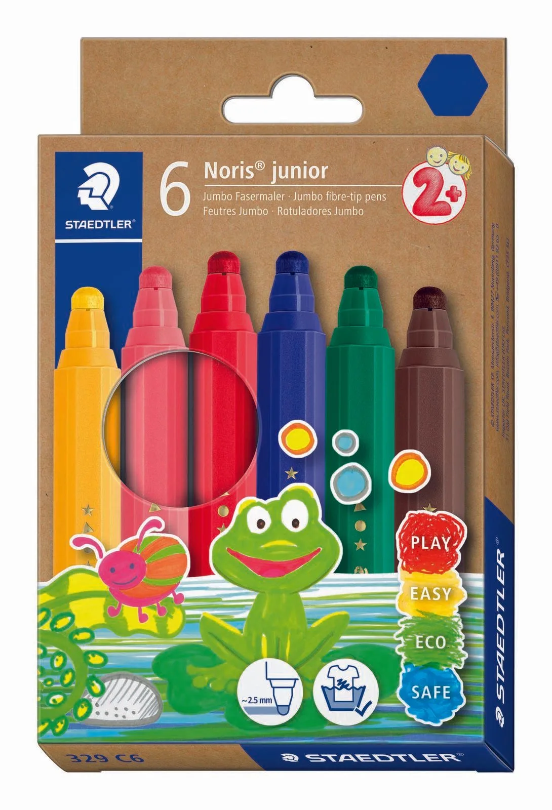 Filzstifte Noris® junior 329 Mehrfarbig från Staedtler – produktbild