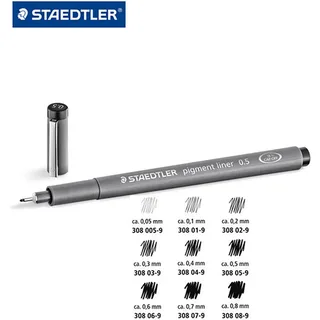 Fineliner Staedtler Pigment 308 zwart 0.2mm de Staedtler – photo produit 2 sur 2