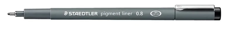 Fineliner Staedtler Pigment 308 zwart 0.7mm by Staedtler – product photo