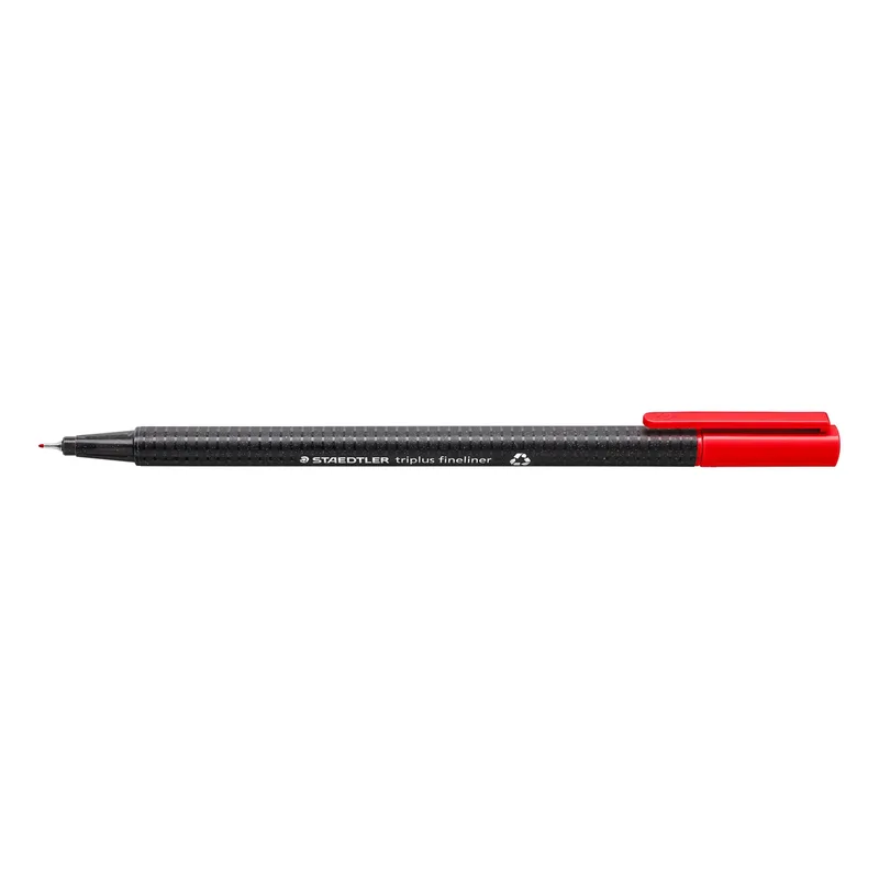 Fineliner staedtler triplus 334 0.3mm rood | 10 stuks by Staedtler – product photo