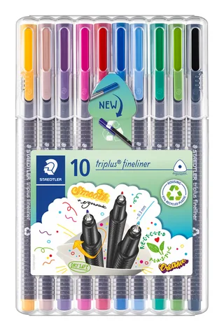 Fineliner Staedtler Triplus 334 assorti 0.3mm 10 stuks de Staedtler – photo produit 1 sur 3