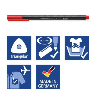 Fineliner Staedtler Triplus 334 zwart 0.3mm by Staedtler – product photo 3 of 4