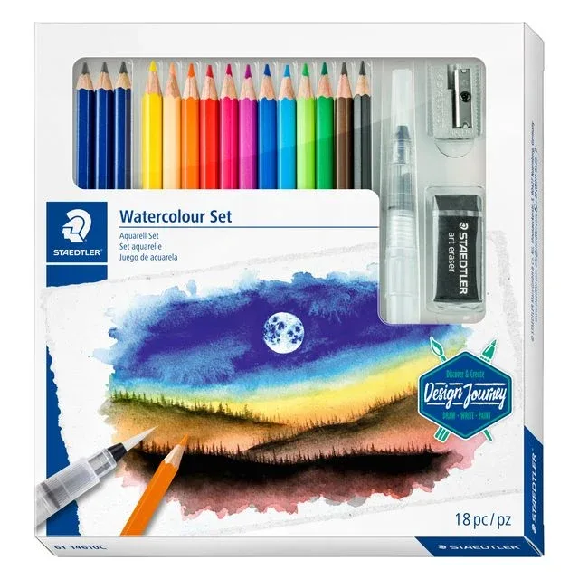 Kleurpotloden staedtler watercolor aquarel 18dlg | 4 stuks by Staedtler – product photo