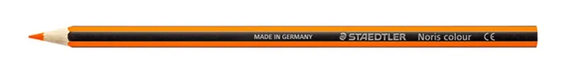 Kleurpotlood Noris 185 oranje de Staedtler – photo produit