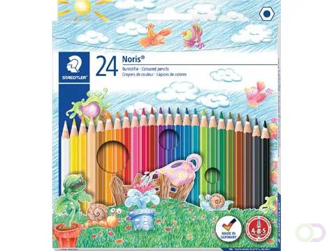 kleurpotlood Noris Club 24 potloden in een kartonnen etui van Staedtler – productfoto