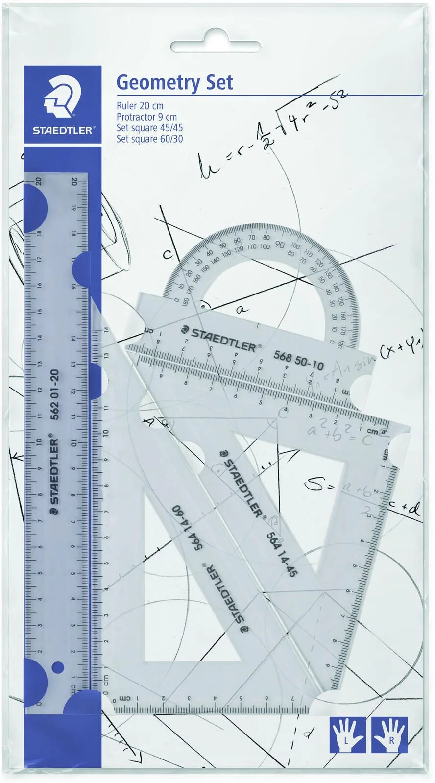 Lineal-Set Kunststoff fra Staedtler – produktbillede