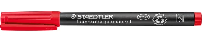 Lumocolor 317, OHP-marker, permanent, 1,0 mm, rood by Staedtler – product photo