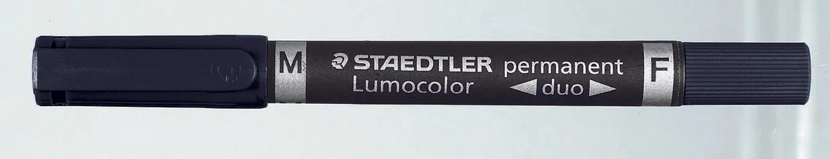 Lumocolor duo Permanentmarker 0.6 - 1.5 mm Blau de Staedtler – photo produit