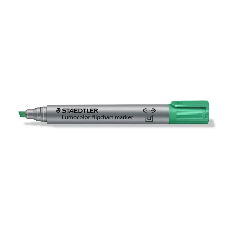 Lumocolor® Flipchart-Marker grün Keilspitze 2-5 mm nachfüllbar de Staedtler – photo produit