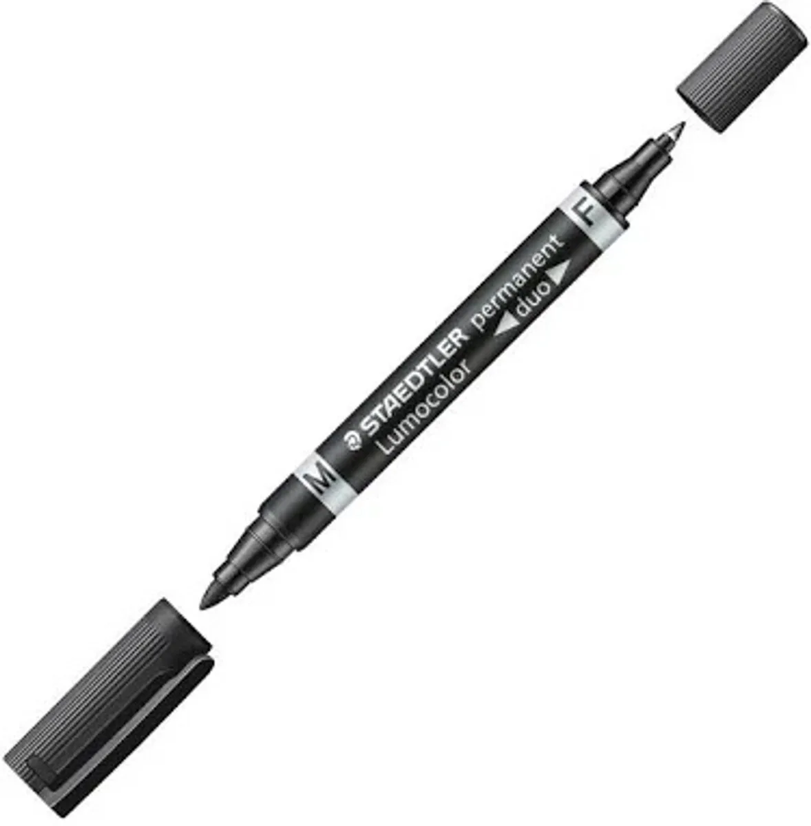 Lumocolor permanent duo 348 Markeerstift Zwart-10 stuks van Staedtler in Zwart – productfoto