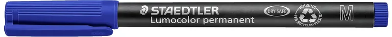 Lumocolor permanent M DRY SAFE 317-3 Permanentmarker Blau wasserfest: Ja de Staedtler – photo produit