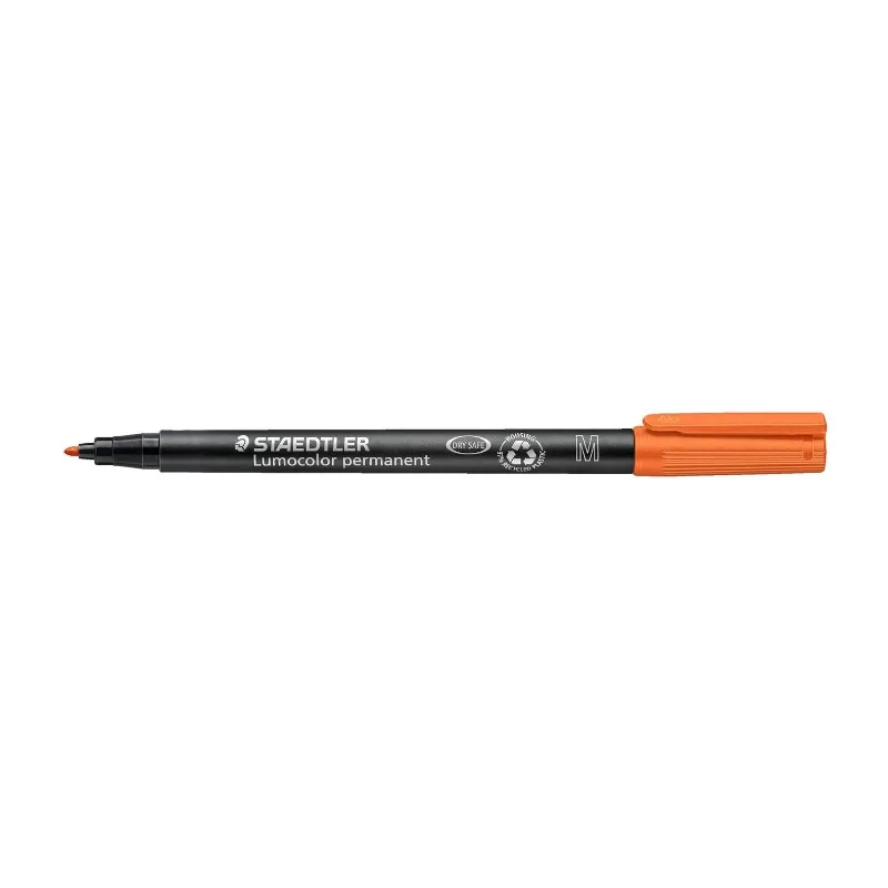 Lumocolor® Permanent-Marker M orange - mittlere Spitze 1,0 mm, permanente Universaltinte van Staedtler – productfoto
