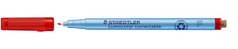 Lumocolor uitwisbare pen, schrijfbreedte: 0,6 mm, rood by Staedtler – product photo