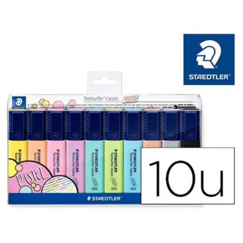 Markeerstift Staedtler 364 Textsurfer vintage en pastel set à 10 stuks assorti van Staedtler – productfoto 2 van 2