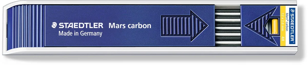 Ersatzminen Mars carbon, Minenstärke: 4H von Staedtler in Grafiet – Produktfoto