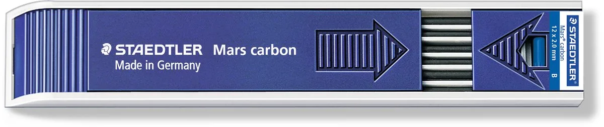 Mars® carbon 200 Potloodstift - 2 mm - Hardheid B de Staedtler en Grafiet – photo produit