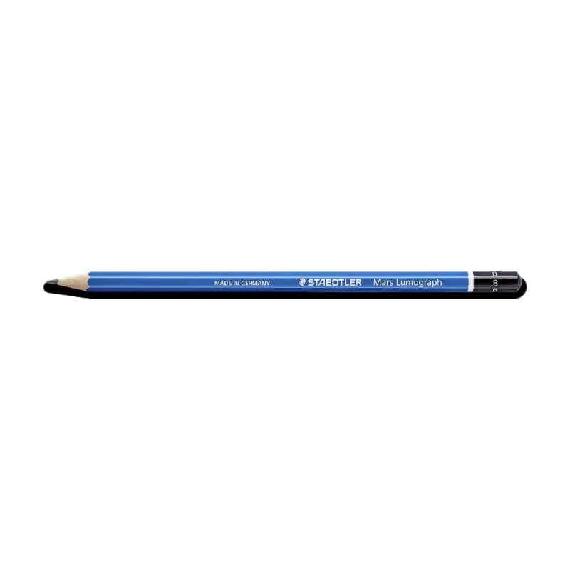 Mars Lumograph 100-B Graphit-Bleistift Blau 1 Stück von Staedtler – Produktfoto