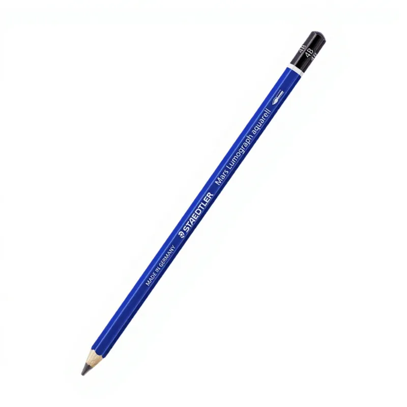 Mars Lumograph Aquarelle 4B wasserlöslicher schwarzer Bleistift von Staedtler – Produktfoto