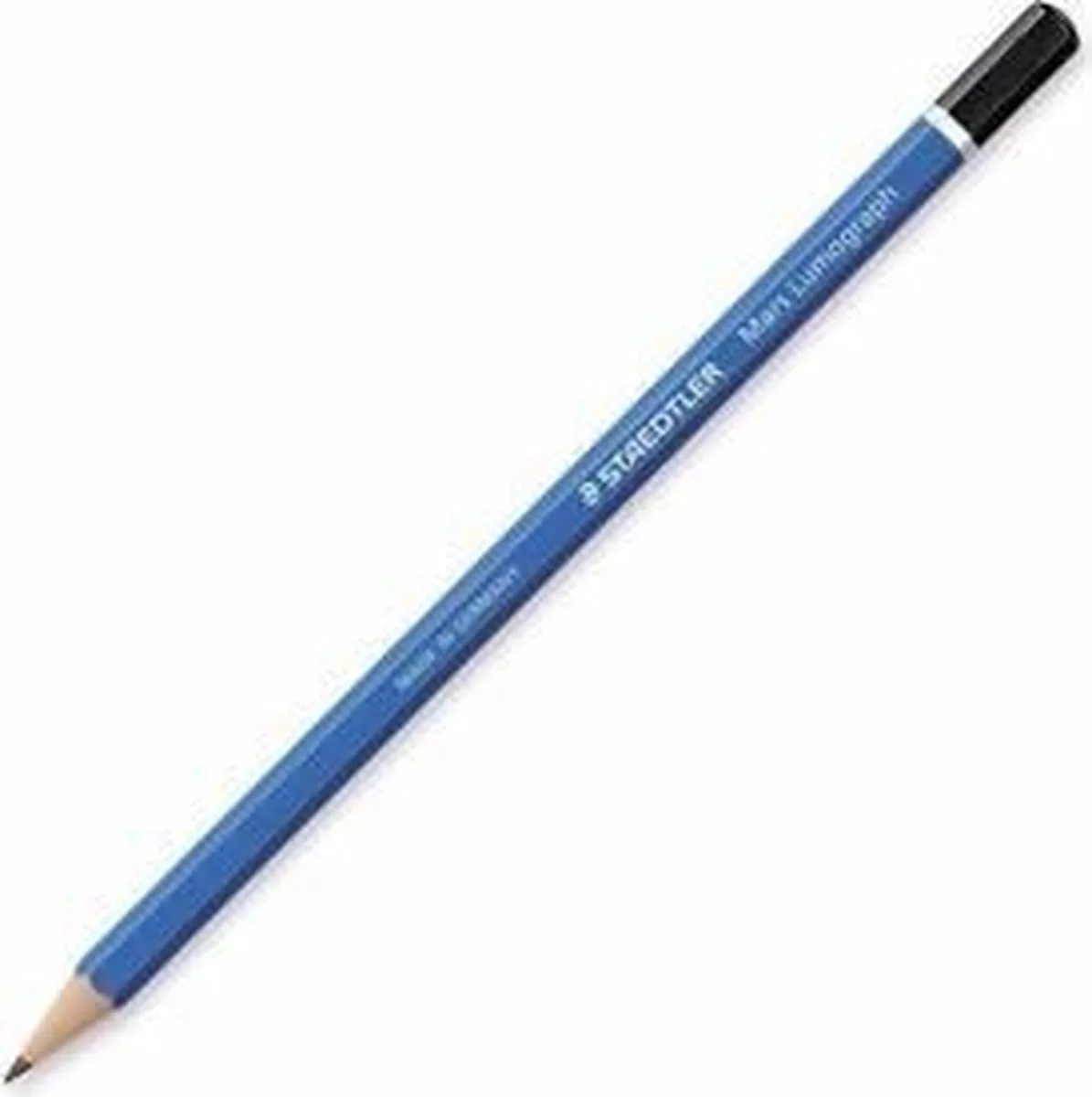 Mars Lumograph potlood H 1 stuk 100-H by Staedtler in Grey – product photo