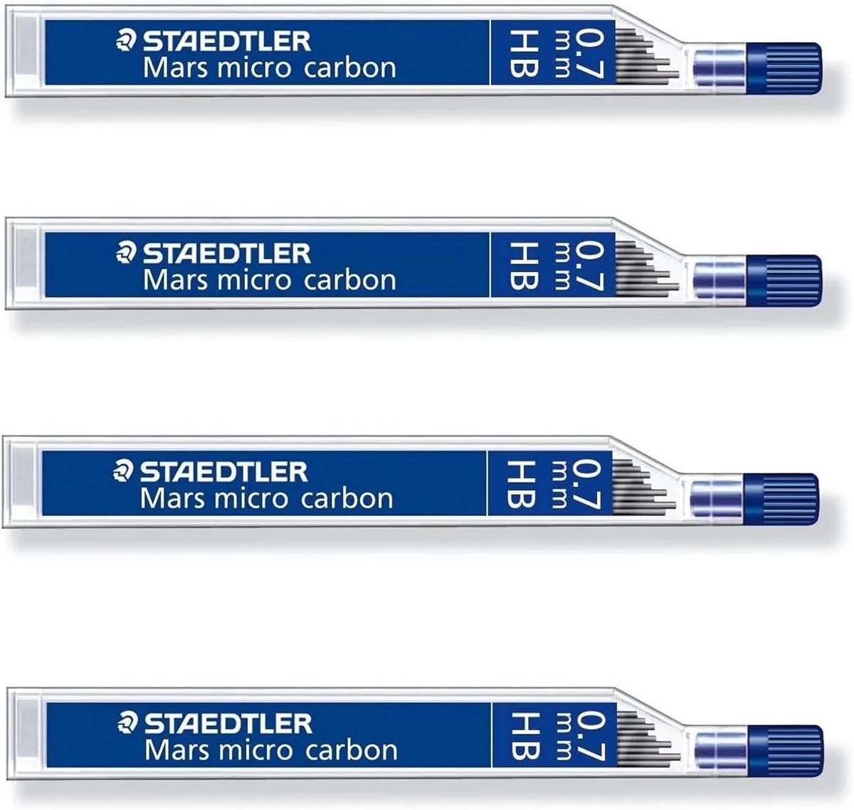 Mars Micro Carbon 250 HB Potloodstiften 0.7mm - 4 Tubes (48 Stuks) de Staedtler – photo produit