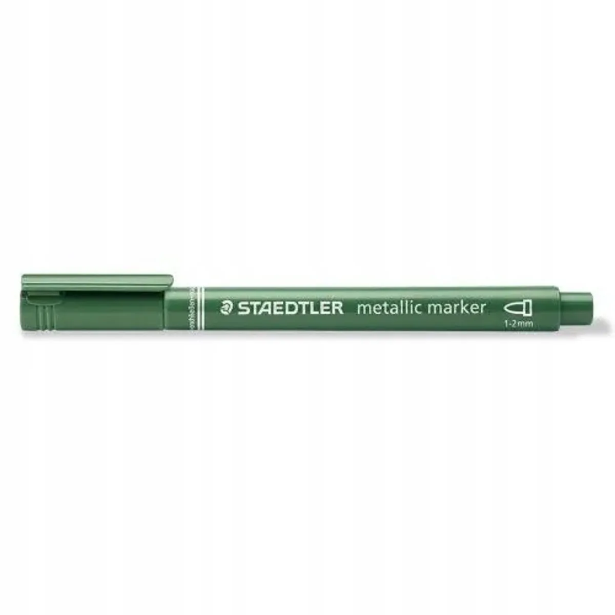 Metallic Marker - Permanent, 1-2 mm de Staedtler en Vert – photo produit