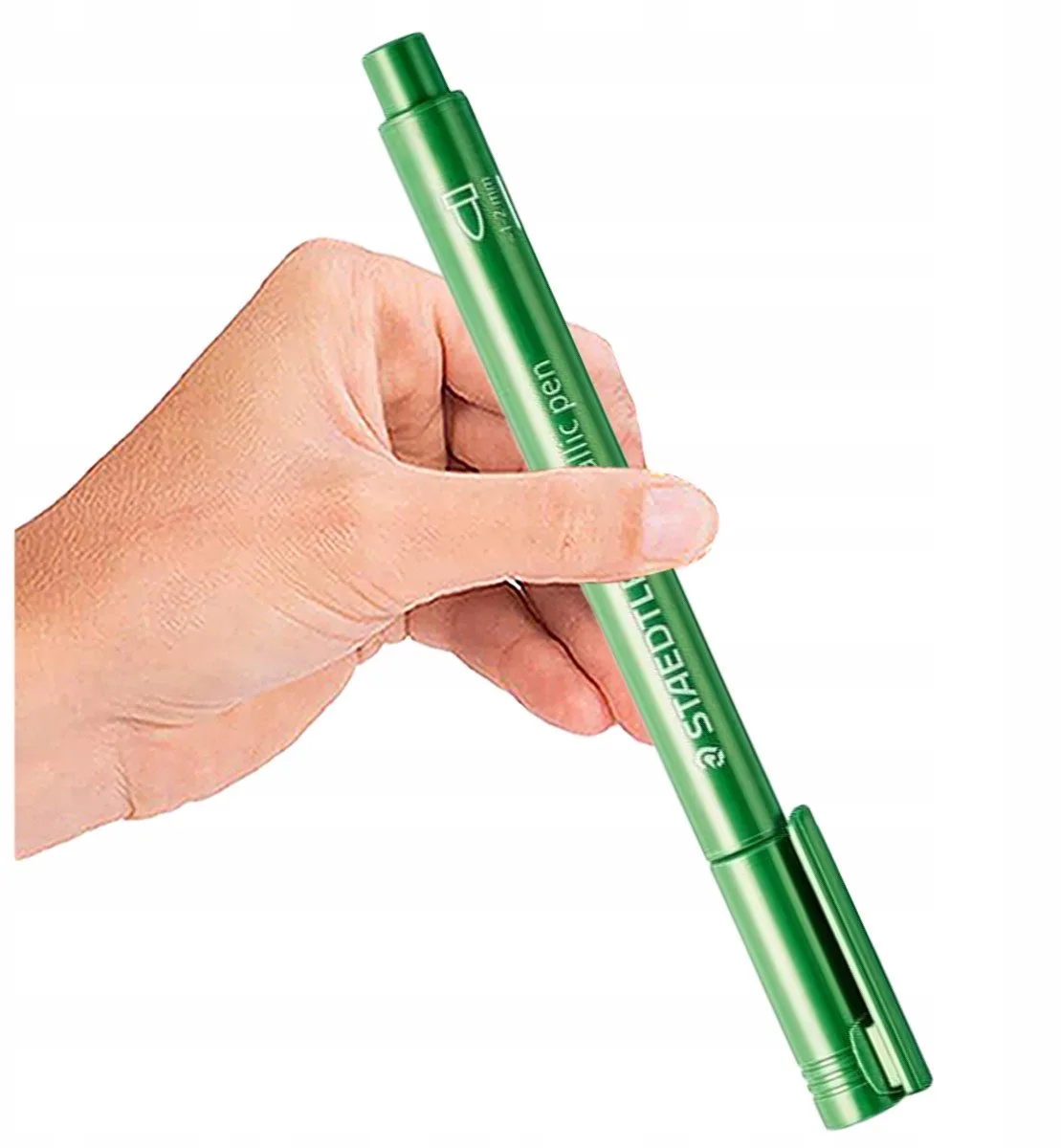 Metallic Marker - Permanente inkt, 1-2 mm van Staedtler in Groen – productfoto