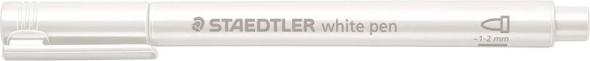 metallic pen fra Staedtler i Hvid – produktbillede
