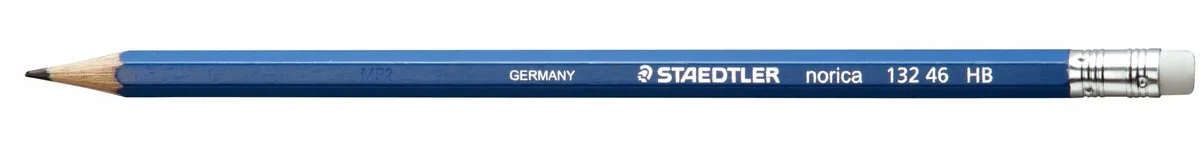 Norica HB potlood met gum, 2 mm von Staedtler in Blau – Produktfoto