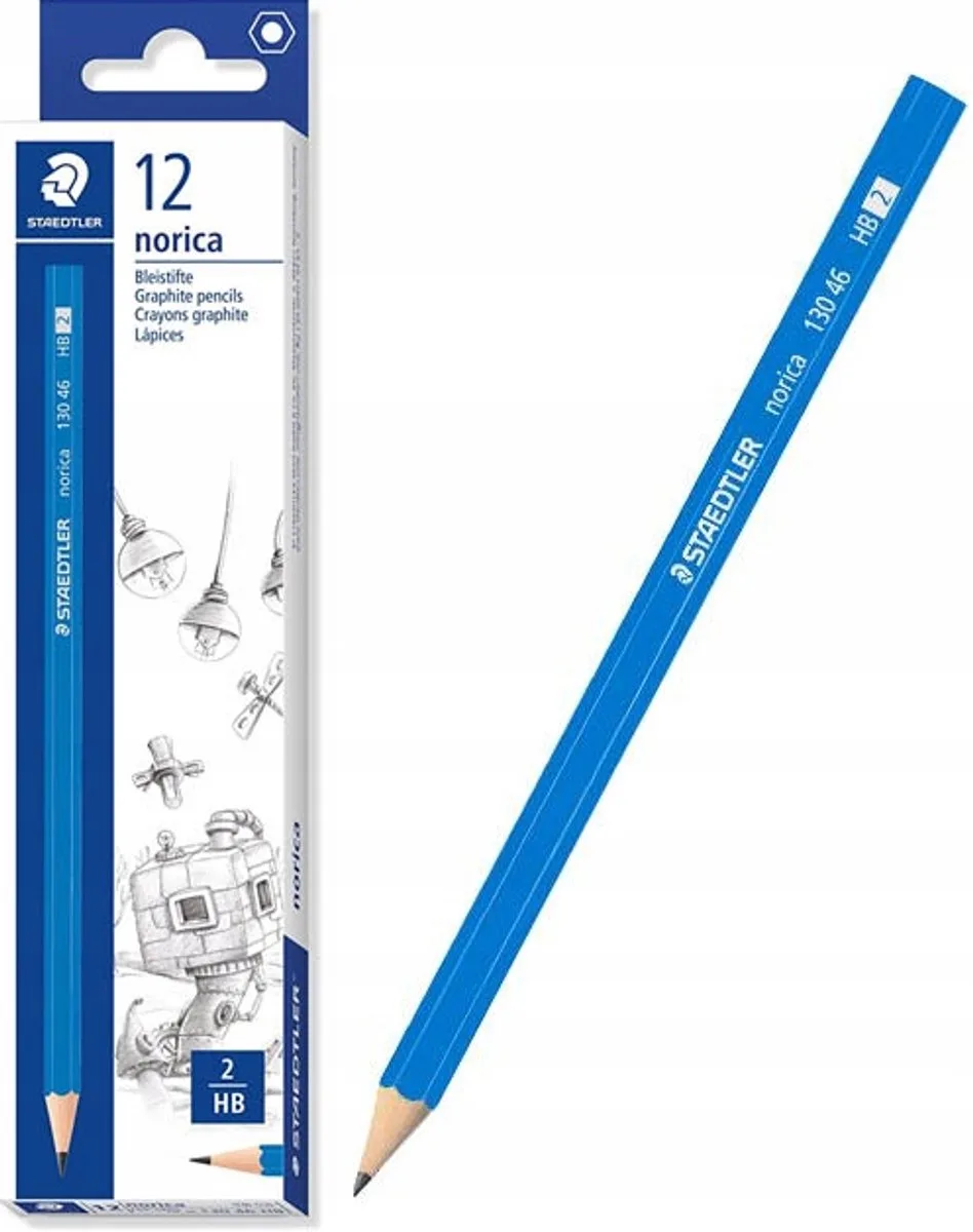 Norica Klassieke Potloden HB - 12 Stuks de Staedtler en Noir – photo produit