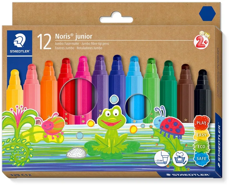 Noris junior viltstift 12 kleuren by Staedtler in 12 kleuren – product photo