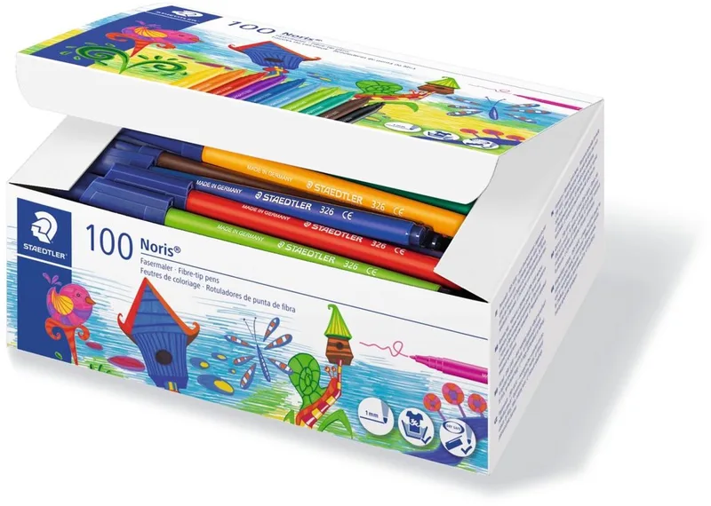 Noris viltstift class pack 100 st de Staedtler en Assorti gekleurd – photo produit