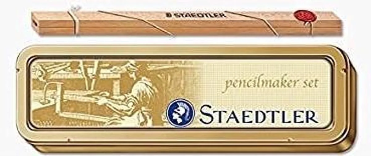 Pencil Maker Set * 2011 Collectable Metal Case Gift Crafts Limited Edition 175 jaar verjaardagen von Staedtler in Gold, Gelb – Produktfoto