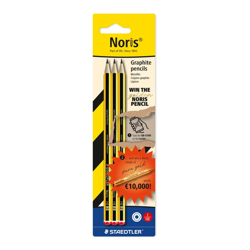 Potlood staedtler noris 3xhb find the golden noris | 10 stuks by Staedtler – product photo