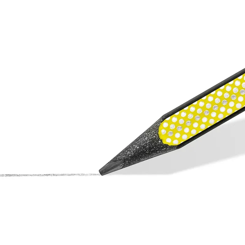 Potlood Staedtler Norix HB zwart-geel blister à 2 stuks van Staedtler – productfoto 3 van 3