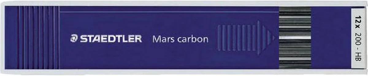 Potloodstift staedtler mars carbon 2mm hb | 12 stuks de Staedtler en Gris – photo produit