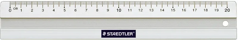 Staedtler 563 20 563 20 Lineal Aluminium Silber 20 cm de Staedtler – photo produit