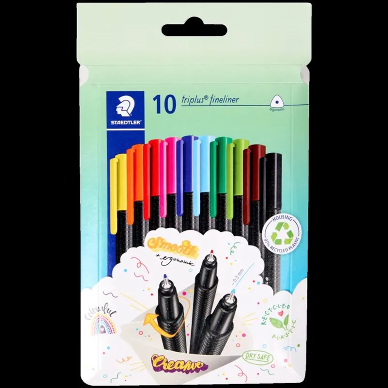 Triplus fineliner eco | doosje van 10 stuks | assorti by Staedtler – product photo