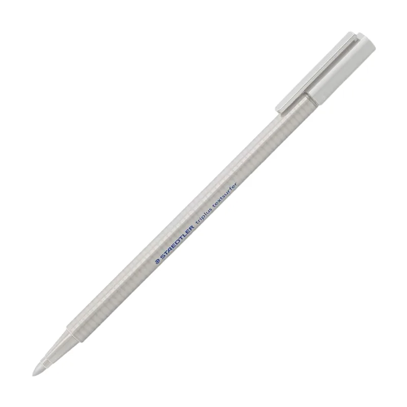 triplus® textsurfer® hellgrau - Dreieck-Highlighter mit 1-4 mm weicher Rundspitze von Staedtler – Produktfoto