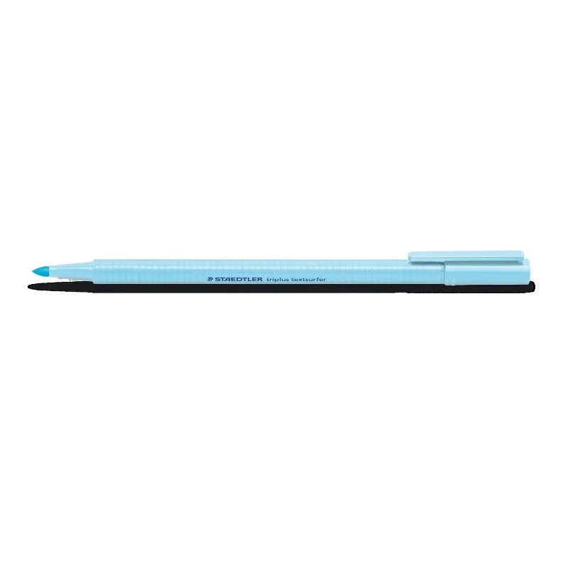 triplus textsurfer Textmarker Himmelblau, dreieckiger Schaft, weiche Rundspitze, 1–4 mm von Staedtler – Produktfoto