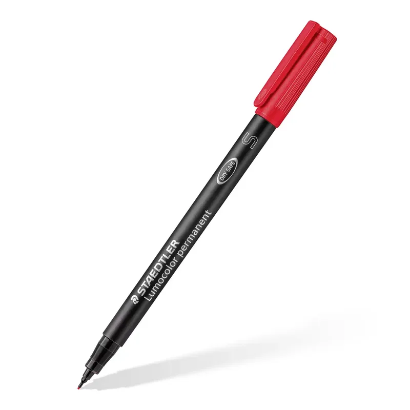 Viltstift Staedtler Lumocolor 313 permanent S set à 8 stuks assorti van Staedtler – productfoto 2 van 3