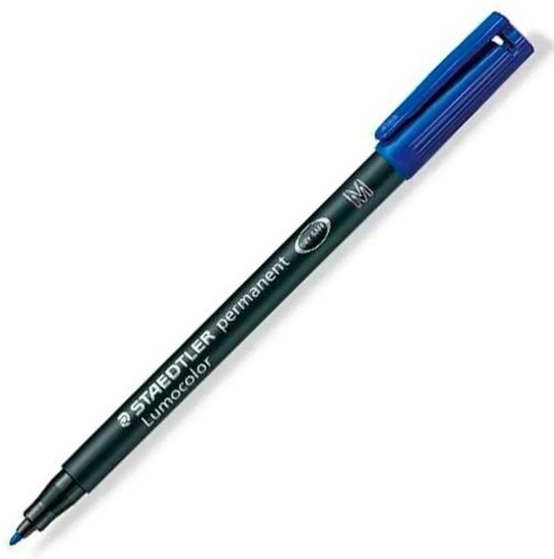 Viltstift Staedtler Lumocolor 317 permanent M - 10 stuks van Staedtler in Blauw – productfoto