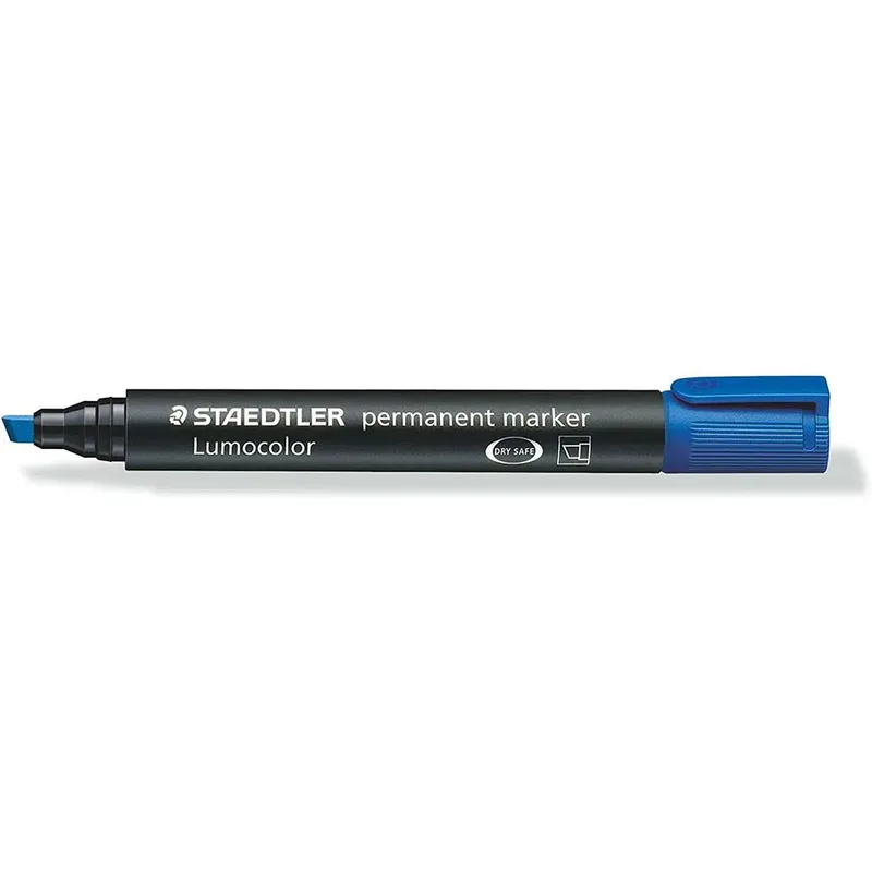 Viltstift Staedtler Lumocolor 350 permanent schuin blauw by Staedtler – product photo 2 of 2