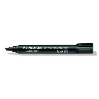 Viltstift Staedtler Lumocolor 350 permanent schuin zwart by Staedtler – product photo 2 of 4