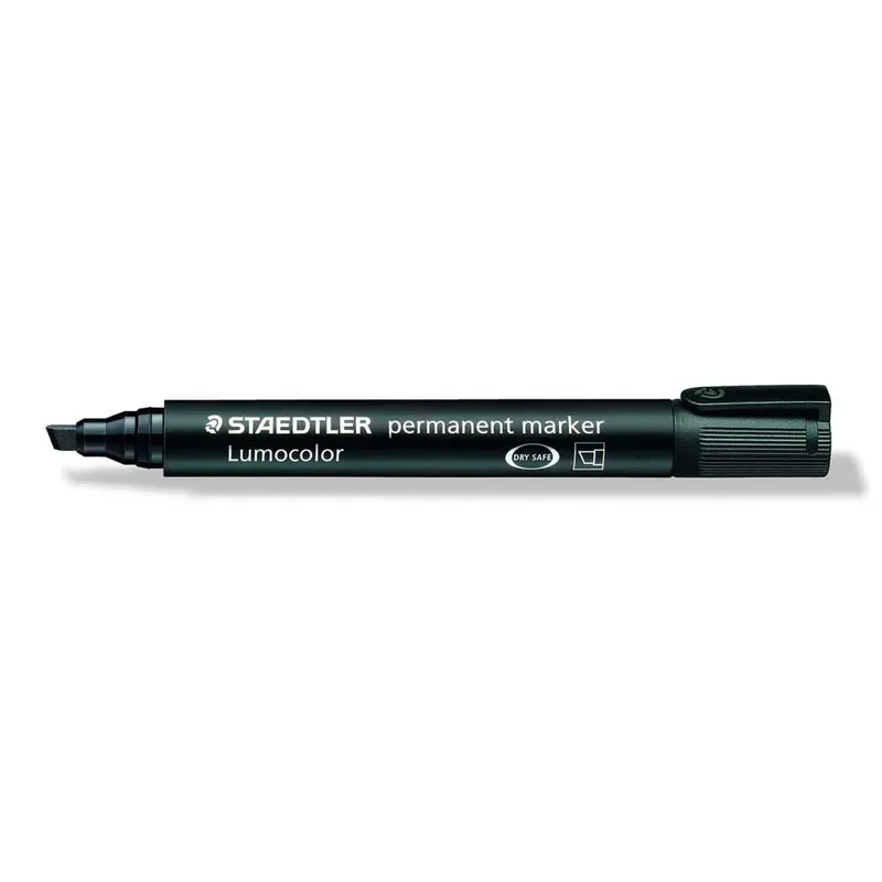 Viltstift Staedtler Lumocolor 350 permanent schuin zwart by Staedtler – product photo 2 of 4